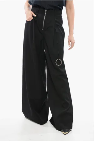 The Attico Wool Zipped Palazzo Pants