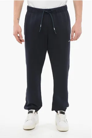Autry Solid Color Cotton Joggers with Drawstring Waist