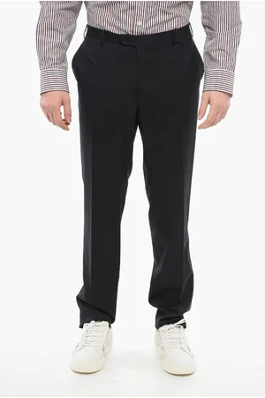 corneliani Virgin Wool ACADEMY Pants with Belt Loops