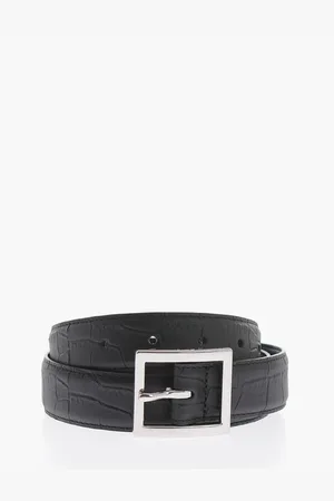 AMIRI Croco Printed Leather Belt