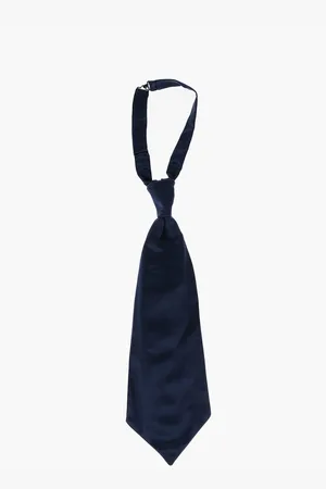 corneliani Solid Color Silk Ascot Tie