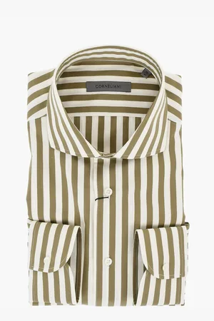corneliani Two-Tone Awning Striped Shirt