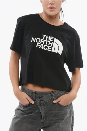 The North Face Crewneck Cropped T-Shirt with Printed Logo