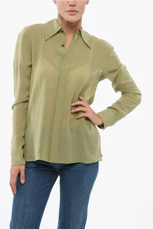 Ami Chiffon Shirt with Hidden Placket