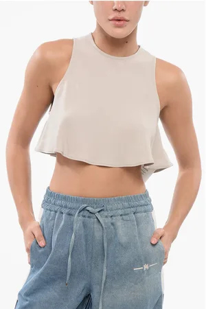 Ami Flared Cropped Top