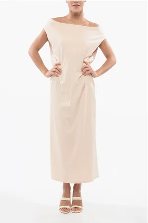Loulou Studio Boat Neckline Lightweight Cotton MARTIAL Dress