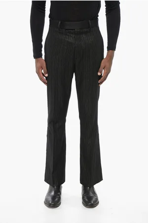 AMIRI Wool Blend Pants with Lurex Pinstriped Motif