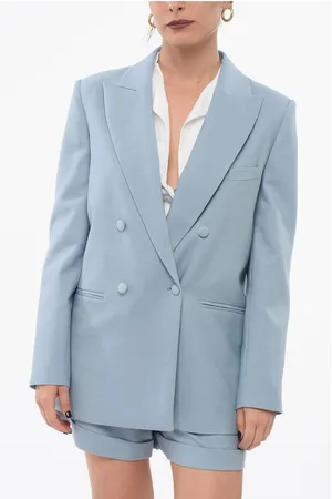 FEDERICA TOSI Double Breasted Blazer With Peak Lapel