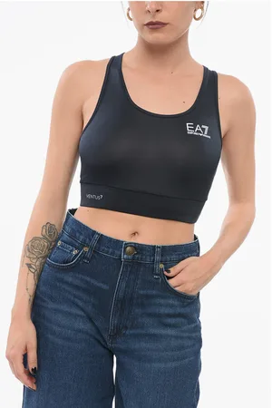 Emporio Armani EMPORIO VENTUS Sporty Cropped Top with Logo