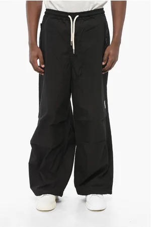 Emporio Armani EMPORIO Loose Fit Pants with Drawstringed Ankle