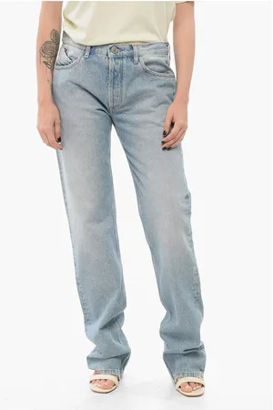 The Attico Light Washed Straight Fit Denims 19cm