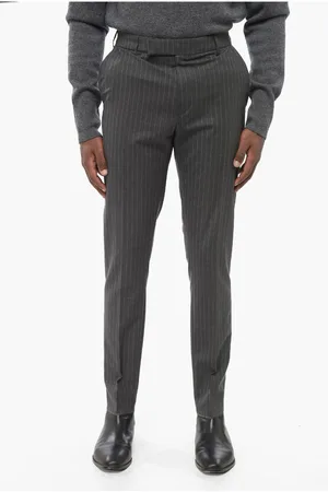 Céline Cotton Chinos Pants with Pinstriped Motif
