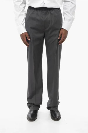 Givenchy Virgin Wool Blend Pants with Elastic Waistband