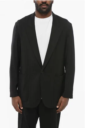HEVO Center Vent Peak Lapel 1-Button Blazer