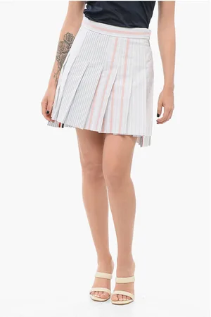Thom Browne Striped Pleated Mini Skirt