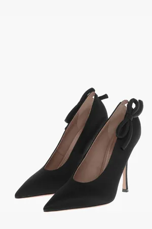 VALENTINO Satin Pumps with Side Bow 11cm