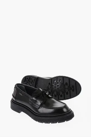 ADIEU PARIS Leather TYPE 174 Derby Shoes With Pleat Sole