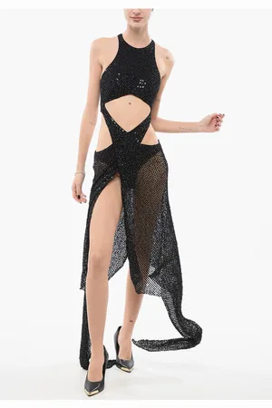 The Attico Beaded Maxidress with Cut-outs
