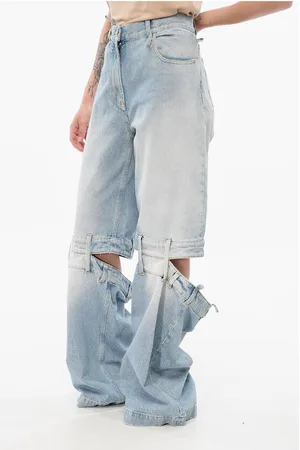 The Attico Cut-out Palazzo Denims 33cm
