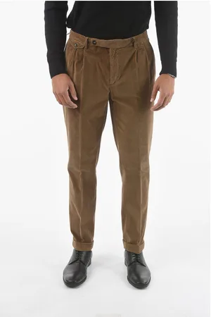 corneliani CC COLLECTION Double-pleated Corduroy Pants
