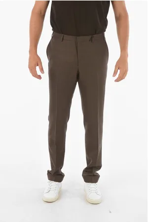 corneliani CC COLLECTION Virgin Wool REWARD Chino Pants with Houndstoot