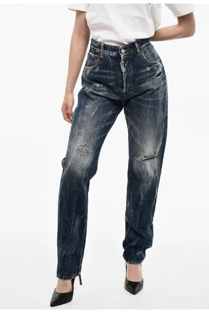 Dsquared2 High Waist Distressed Jeans