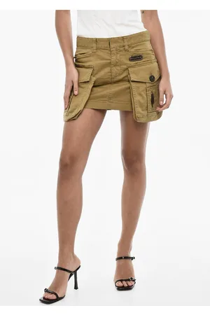 Dsquared2 Sexy Cotton Cargo Miniskirt