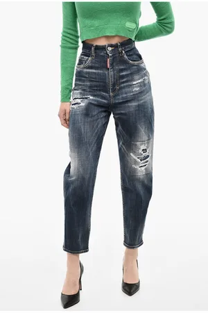 Dsquared2 High Waist Distressed Jeans