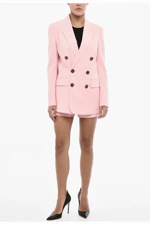 Dsquared2 Virgin Woll Blend Double Breast Suit with Shorts
