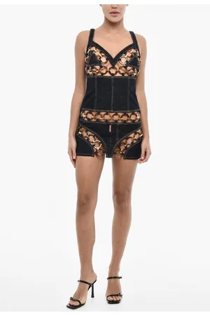 Dsquared2 Denim Mini Dress with Cut Out Details