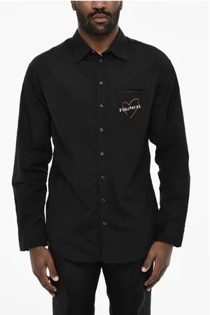 Dsquared2 Dropped Shoulder Shirt with Contrasting Logo