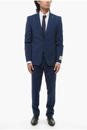 corneliani CC COLLECTION Virgin Wool RESET Suit with Micro Houndstooth
