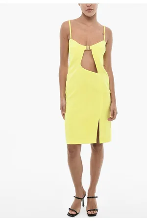 Dsquared2 Solid Color Mini Dress with Cut Out Detail