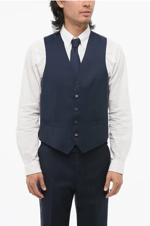 corneliani CC COLLECTION Single-breasted REFINED Virgin Wool Vest