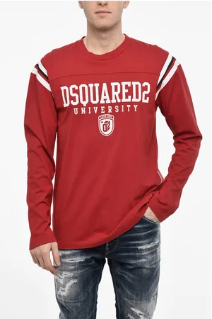 Dsquared2 Varsity Fit D2 UNIVERSITY T-Shirt with Tape Detail