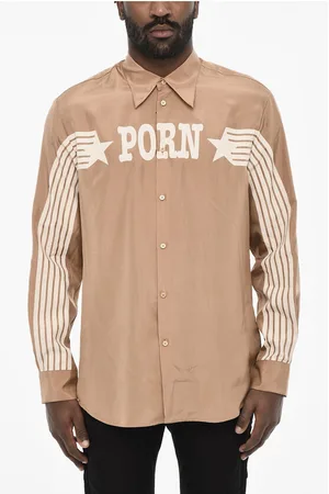 Dsquared2 Satin Shirt with Contrast Print