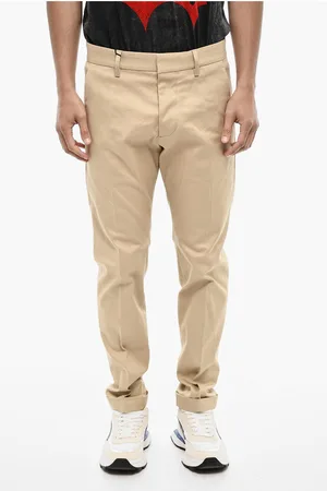 Dsquared2 Cuffed Hem Cotton twill Chino Pants
