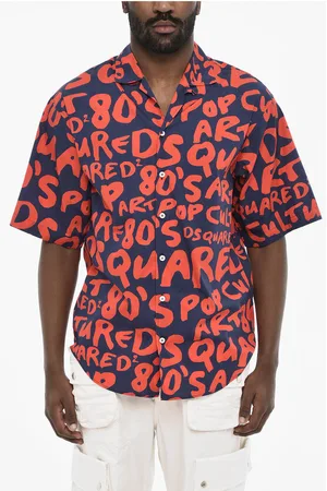 Dsquared2 All-Over Monogram Two-Tone Shirt
