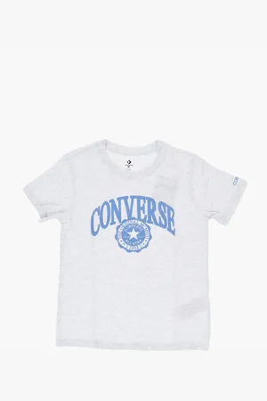 Converse ALL STAR CHUCK TAYLOR Cotton Blend Crew-neck T-shirt with Em