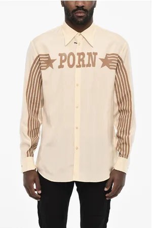 Dsquared2 Satin Shirt with Contrast Print