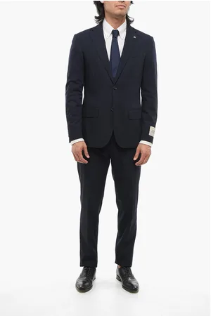 corneliani CC COLLECTION Stretch Wool REFINED Suit with Notch Lapel