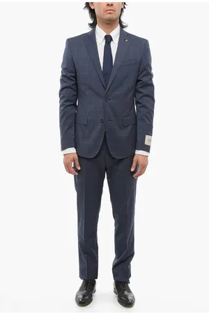 corneliani CC COLLECTION Windowpane Check RESET Suit