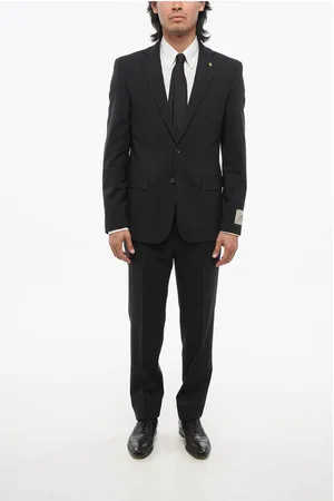 corneliani CC COLLECTION DIstrict Check REFINED Virgin Wool Suit