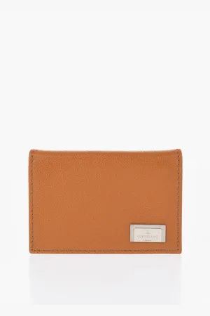 corneliani Saffiano Leather Bifold Card Holder