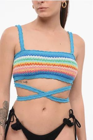 Alanui Crochet Bralette Top with Laces