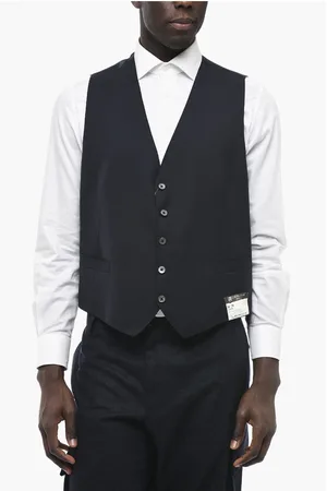corneliani Virgin Wool LEADER Vest with Flush Pockets