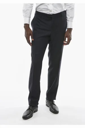 corneliani Virgin Wool ACADEMY Pants with Belt Loops