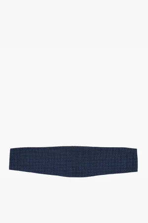 corneliani Embroidered Silk Sash Belt