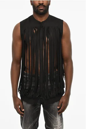 Dsquared2 Vintage Effect Shirt with Snap Buttons