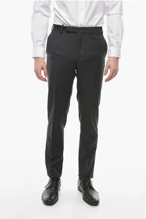 corneliani Virgin Wool Mid Rise Pants